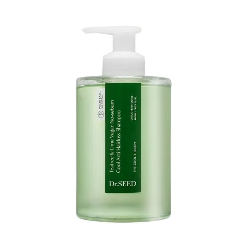 Shampoo Dr.Seed Teatree & Lime Vegan No Sebum Cool Anti Hairloss 480 Ml