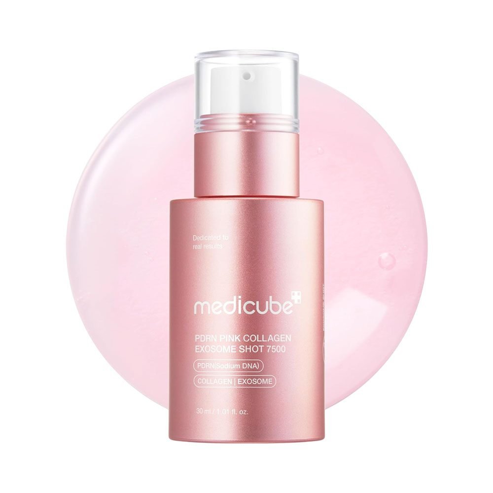 SÉRUM FACIAL MEDICUBE PDRN PINK COLLAGEN EXOSOME SHOT 7500 30 ML