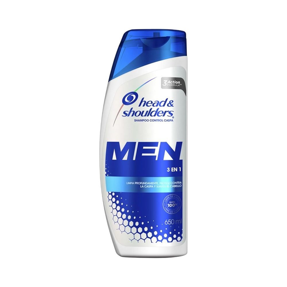 Xampu Head & Shoulders Controle Da Caspa 3 Em 1 650 Ml