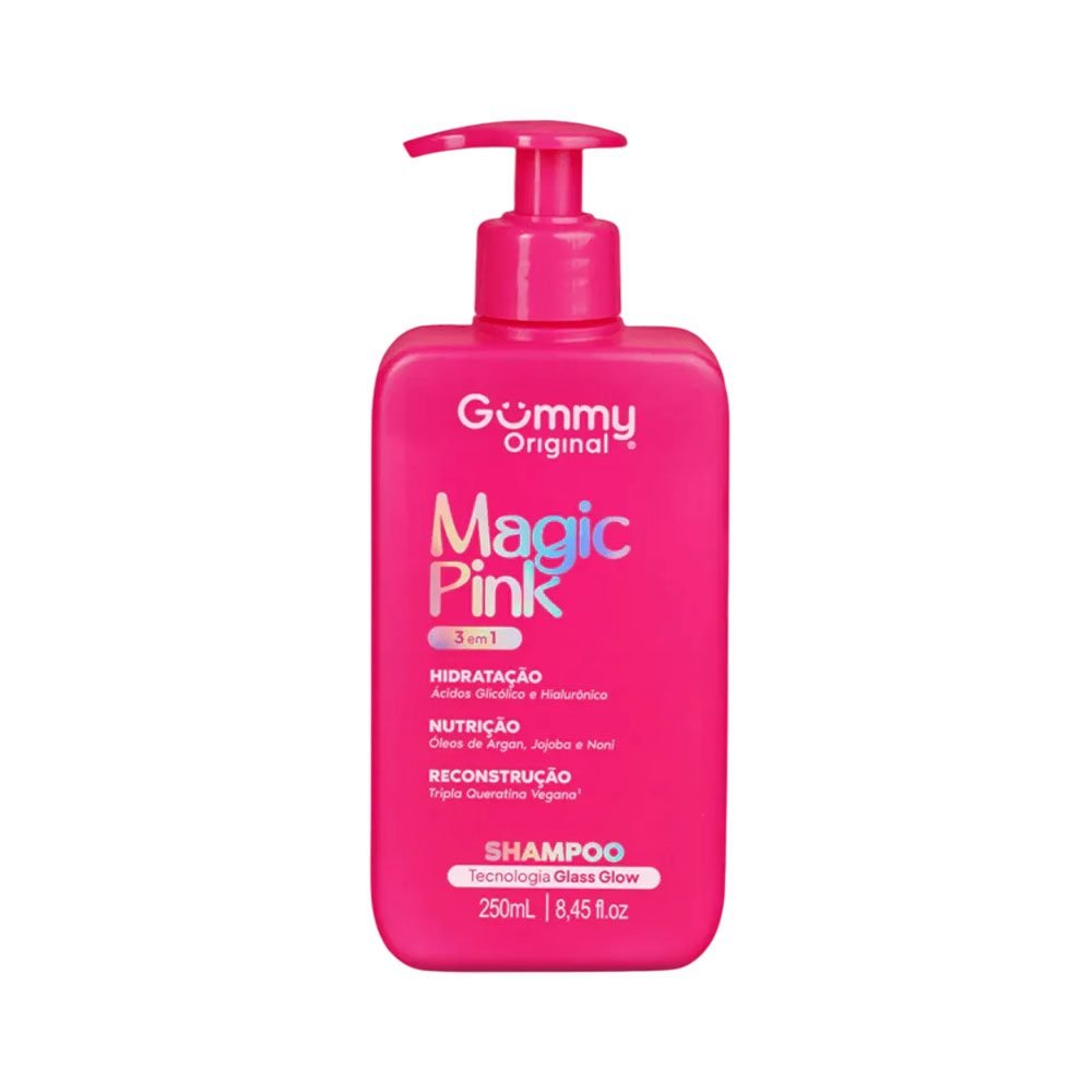 Shampoo Gummy Magic Pink 3 Em 1 250 Ml