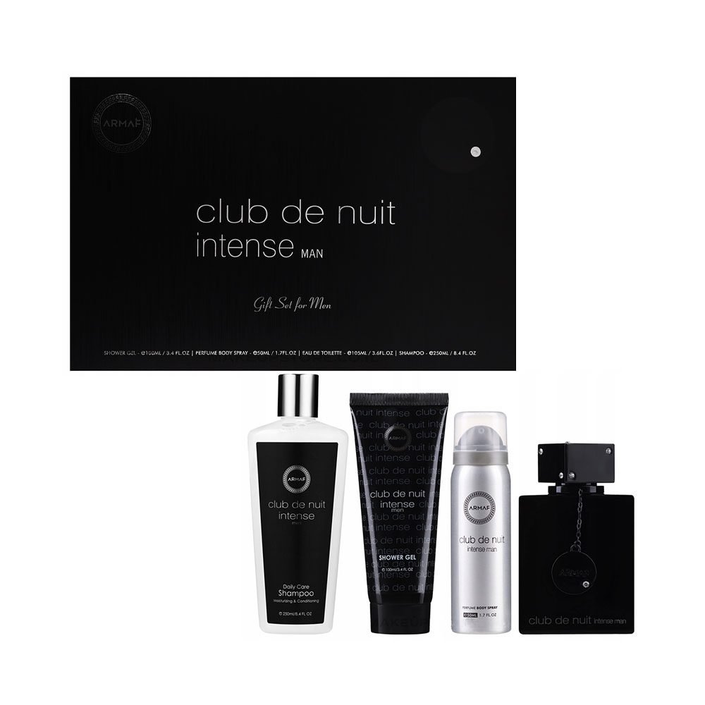 KIT PERFUME ARMAF CLUB DE NUIT INTENSE MAN EAU DE TOILETTE 4 PIEZAS